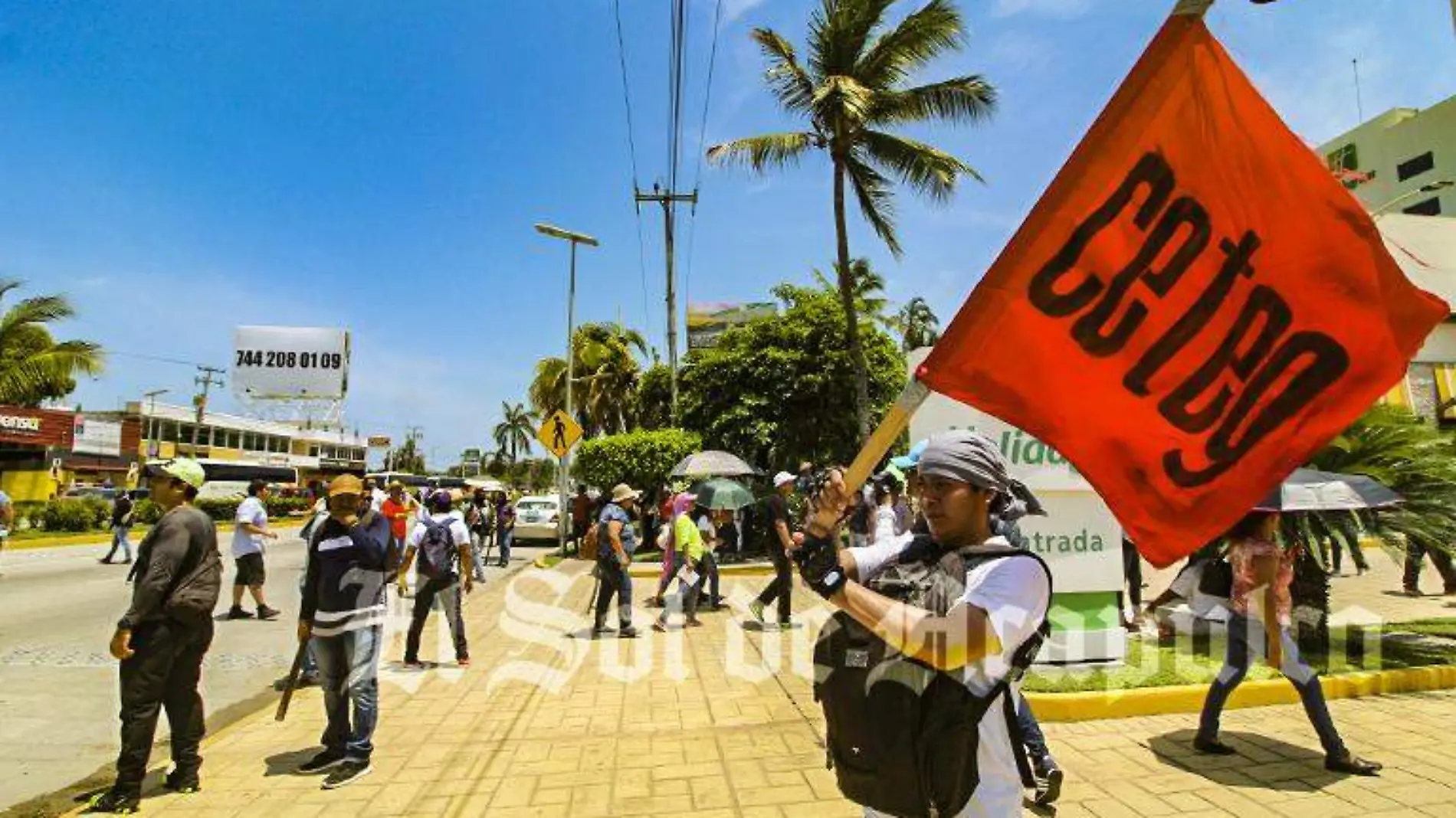 Acapulco Ceteg Marcha bulevard naciones